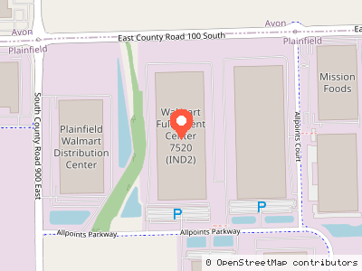 Walmart Fulfillment Center 7520 (IND2) — 位置地图