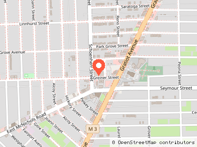AT&T Detroit Pingree Central Office — Mapa de ubicación