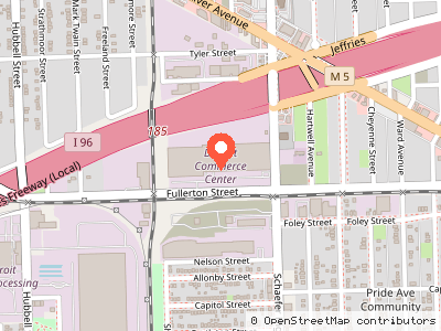 Detroit Commerce Center — Mapa de ubicación