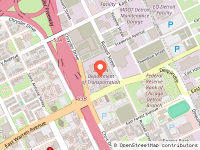 Detroit Department of Transportation Administrative Offices — Mapa de ubicación