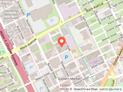 DWSD Old Central Yard Warehouse — Mapa de ubicación