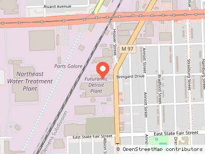 Futuramic Detroit Plant - Building 3 — Mapa de ubicación