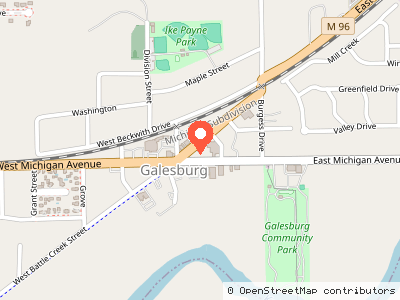 AT&T Galesburg central office — 位置地图