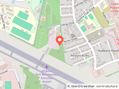 Virginia Tech Electric Service Storage C — Mapa de ubicación