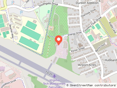 Virginia Tech Library Storage Facility — Mapa de ubicación