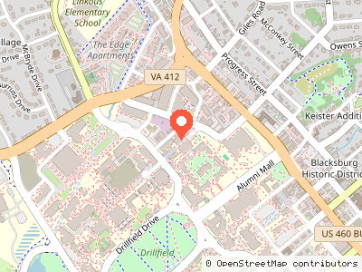 Virginia Tech Power Plant — Mapa de ubicación